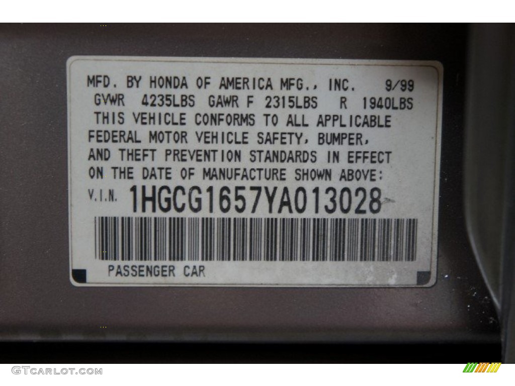 2000 Accord EX V6 Sedan - Signet Silver Metallic / Quartz photo #14