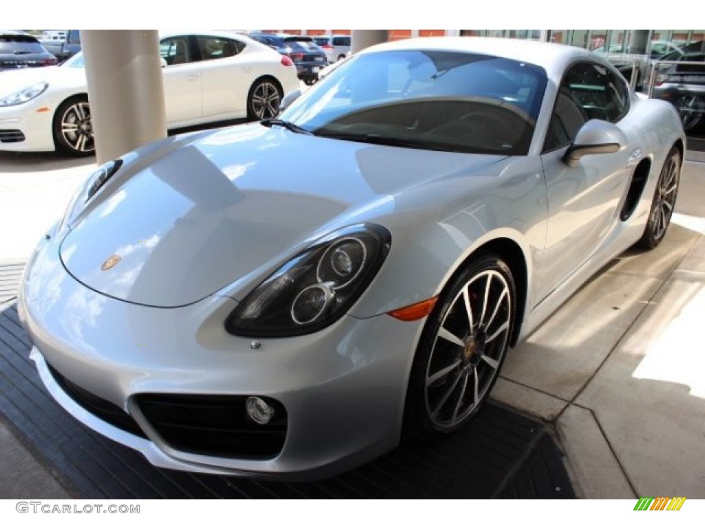2014 Cayman S - Platinum Silver Metallic / Black photo #3