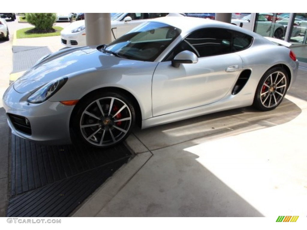 2014 Cayman S - Platinum Silver Metallic / Black photo #6