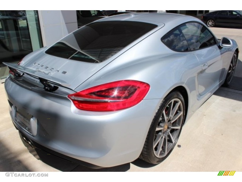 2014 Cayman S - Platinum Silver Metallic / Black photo #10