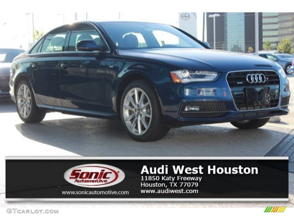 2016 A4 2.0T Premium Plus quattro - Scuba Blue Metallic / Chestnut Brown photo #1