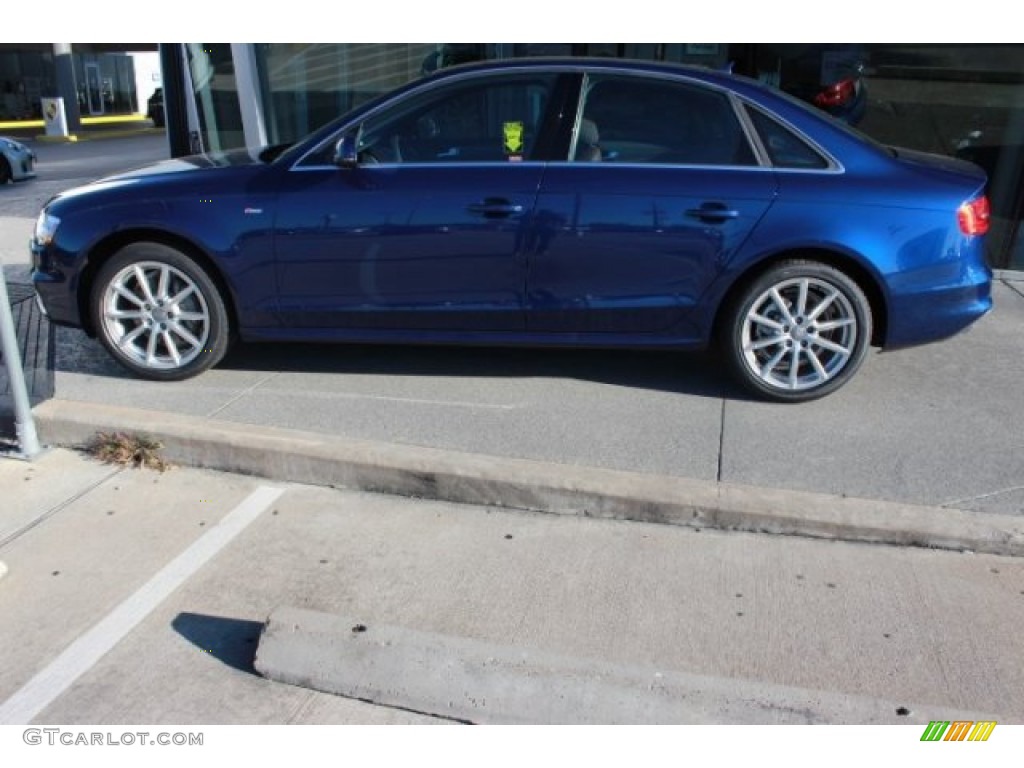 2016 A4 2.0T Premium Plus quattro - Scuba Blue Metallic / Chestnut Brown photo #5