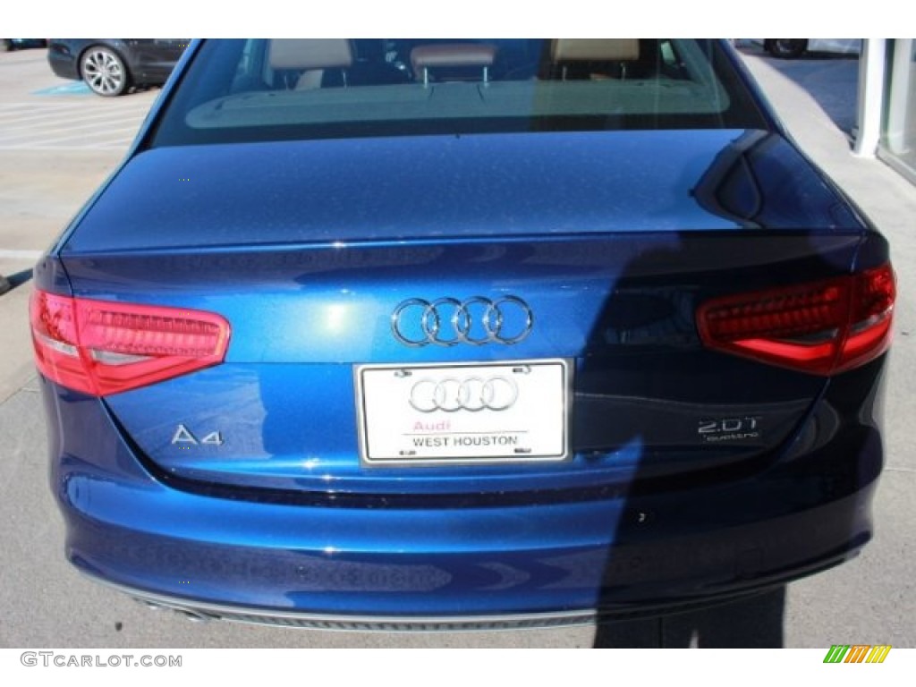 2016 A4 2.0T Premium Plus quattro - Scuba Blue Metallic / Chestnut Brown photo #7