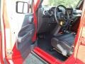 2010 Flame Red Jeep Wrangler Unlimited Rubicon 4x4  photo #16