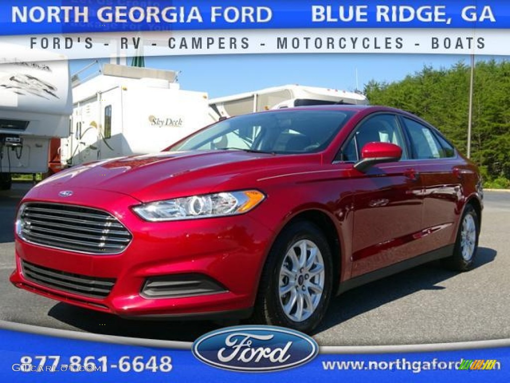 Ruby Red Metallic Ford Fusion