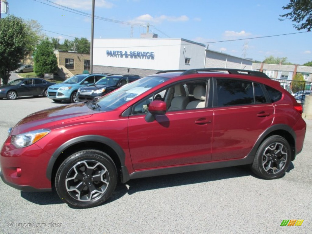 2013 XV Crosstrek 2.0 Premium - Venetian Red Pearl / Ivory photo #4
