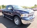 2016 True Blue Pearl Ram 1500 Laramie Quad Cab 4x4  photo #12