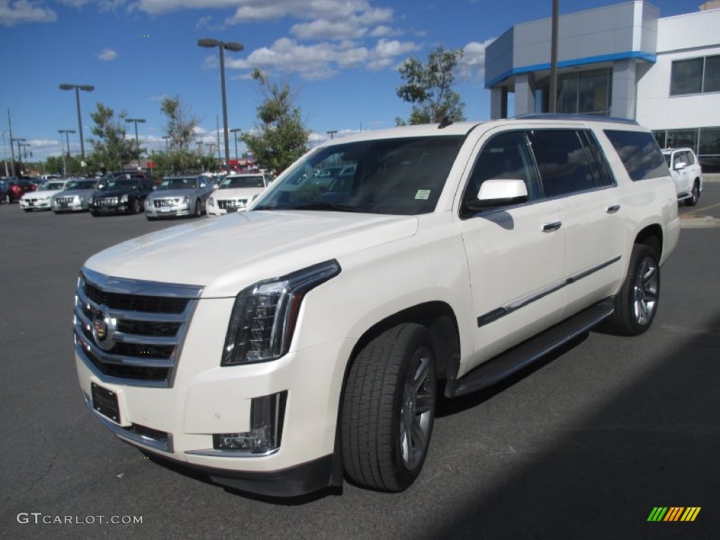 2015 Escalade ESV Luxury 4WD - White Diamond Tricoat / Jet Black photo #2