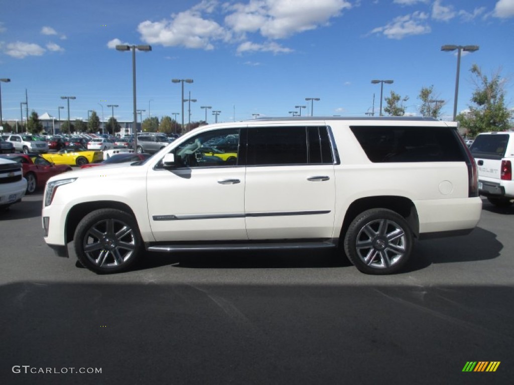 2015 Escalade ESV Luxury 4WD - White Diamond Tricoat / Jet Black photo #3