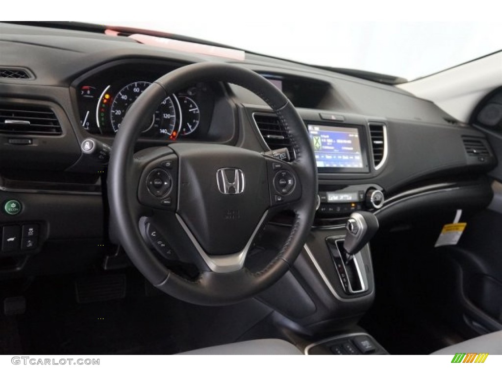 2015 CR-V Touring AWD - Alabaster Silver Metallic / Gray photo #11