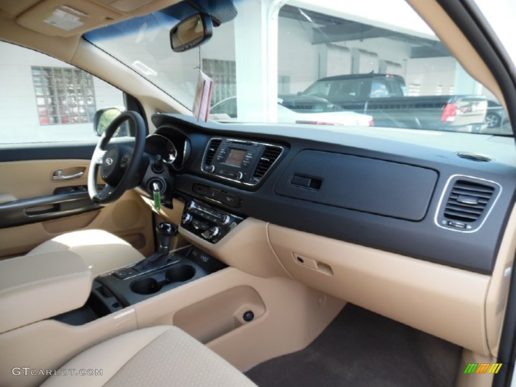 2016 Kia Sedona LX Camel Dashboard Photo #107274107