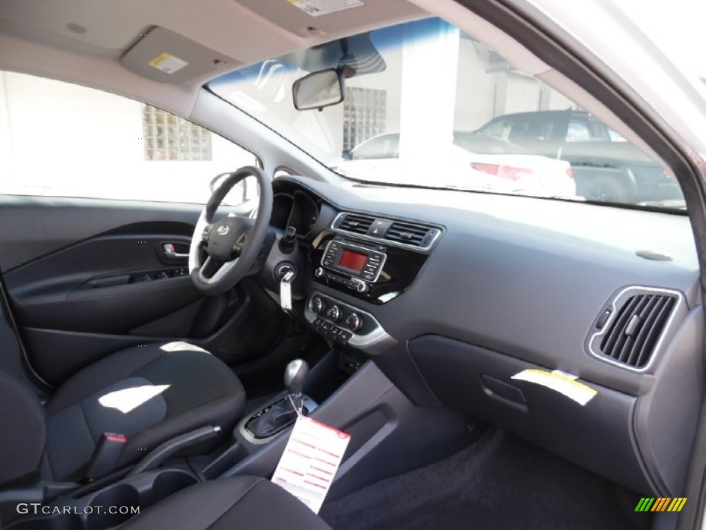 Black Interior 2016 Kia Rio LX Sedan Photo #107274578