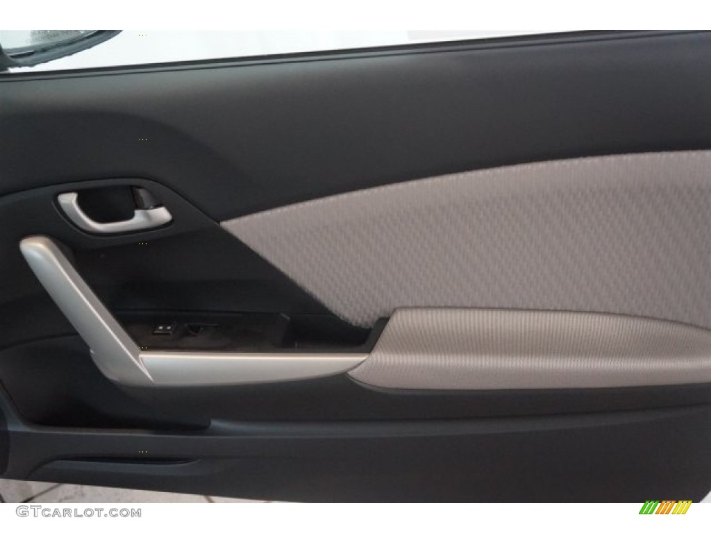 2015 Civic LX Coupe - Taffeta White / Gray photo #17