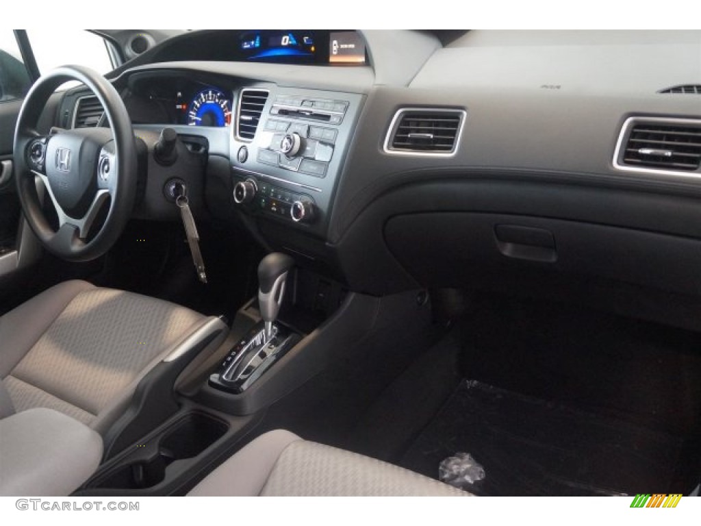 2015 Civic LX Coupe - Taffeta White / Gray photo #19