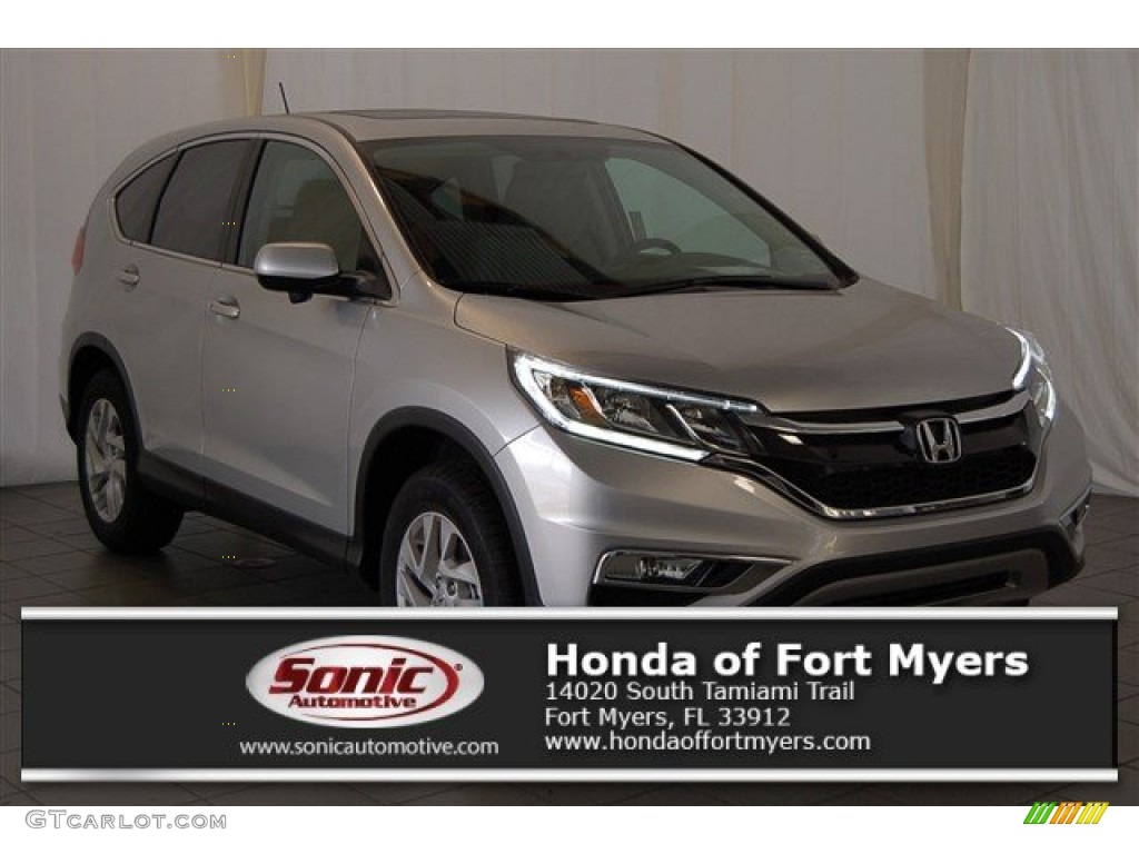 2015 CR-V EX - Alabaster Silver Metallic / Gray photo #1