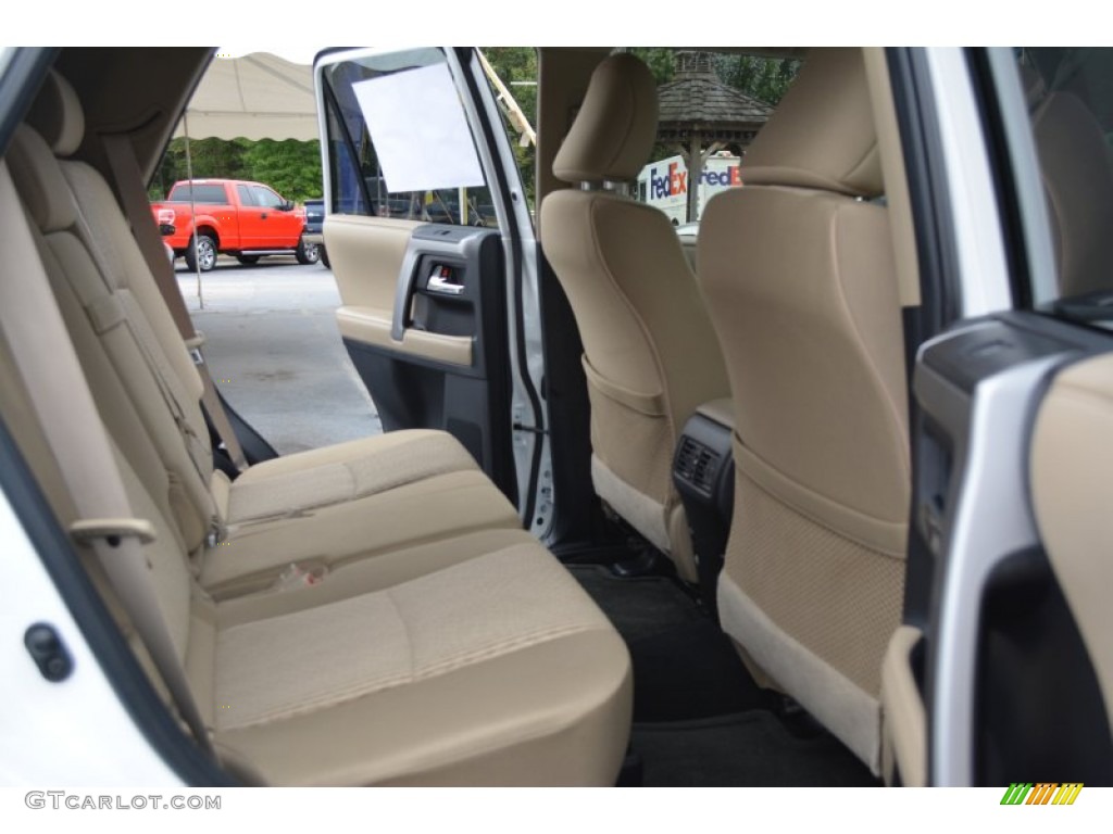 2014 4Runner SR5 4x4 - Blizzard White Pearl / Sand Beige photo #14