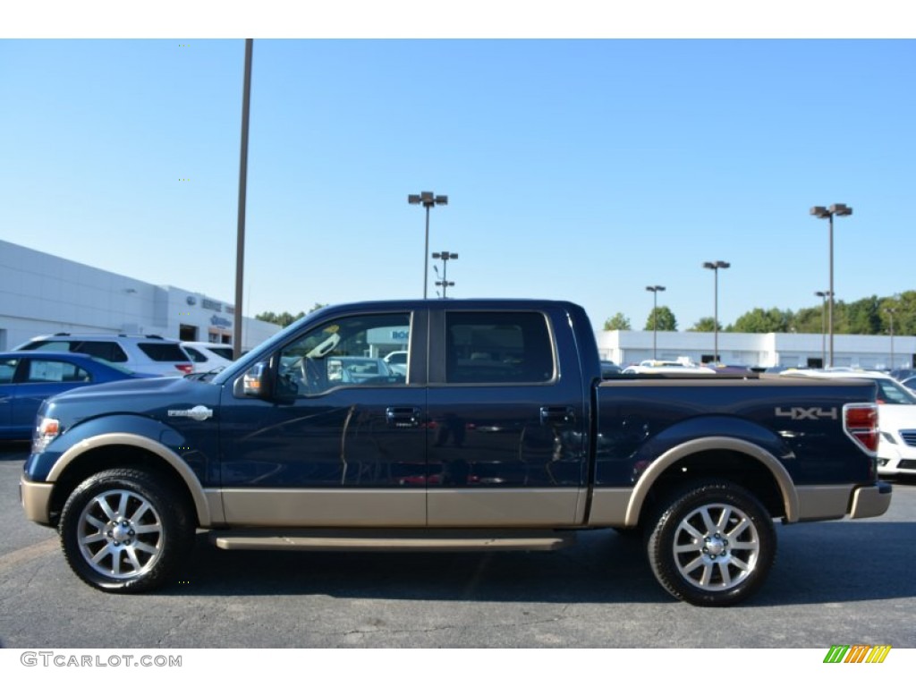 2013 F150 King Ranch SuperCrew 4x4 - Blue Jeans Metallic / King Ranch Chaparral Leather photo #6