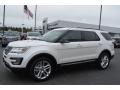 2016 White Platinum Metallic Tri-Coat Ford Explorer XLT  photo #3