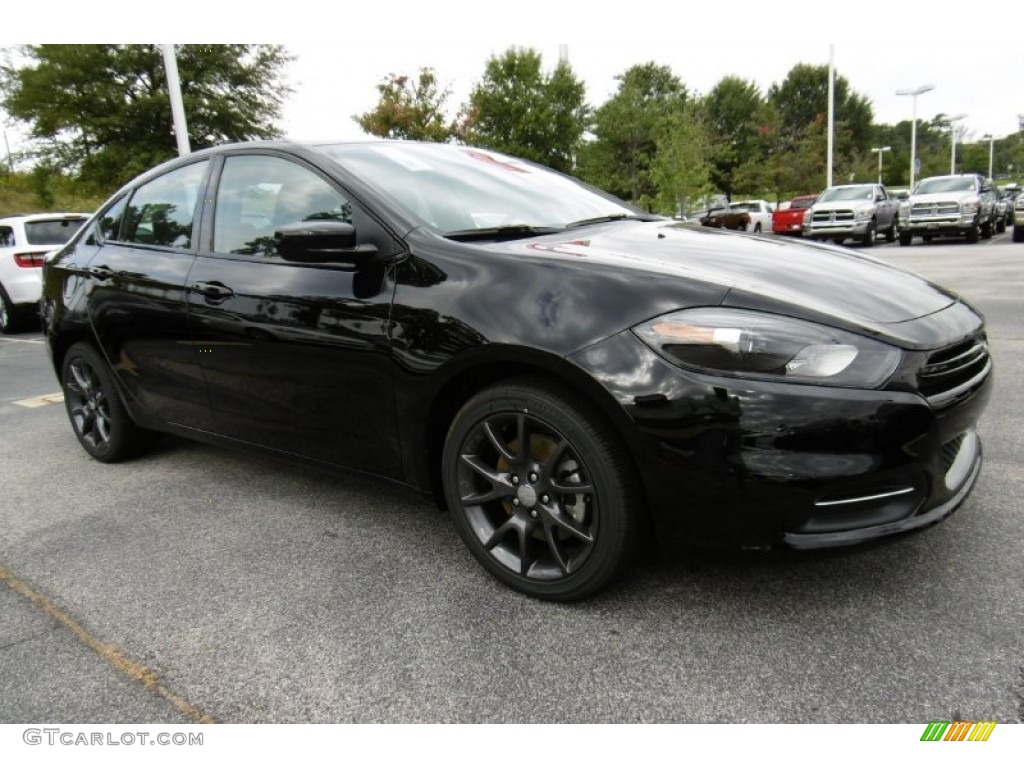 Pitch Black 2016 Dodge Dart SE Exterior Photo #107287850