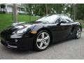 2014 Basalt Black Metallic Porsche Cayman   photo #1