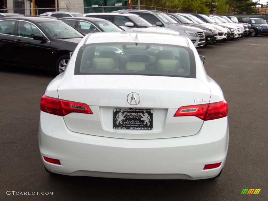 2013 ILX 2.0L Technology - Bellanova White Pearl / Parchment photo #7