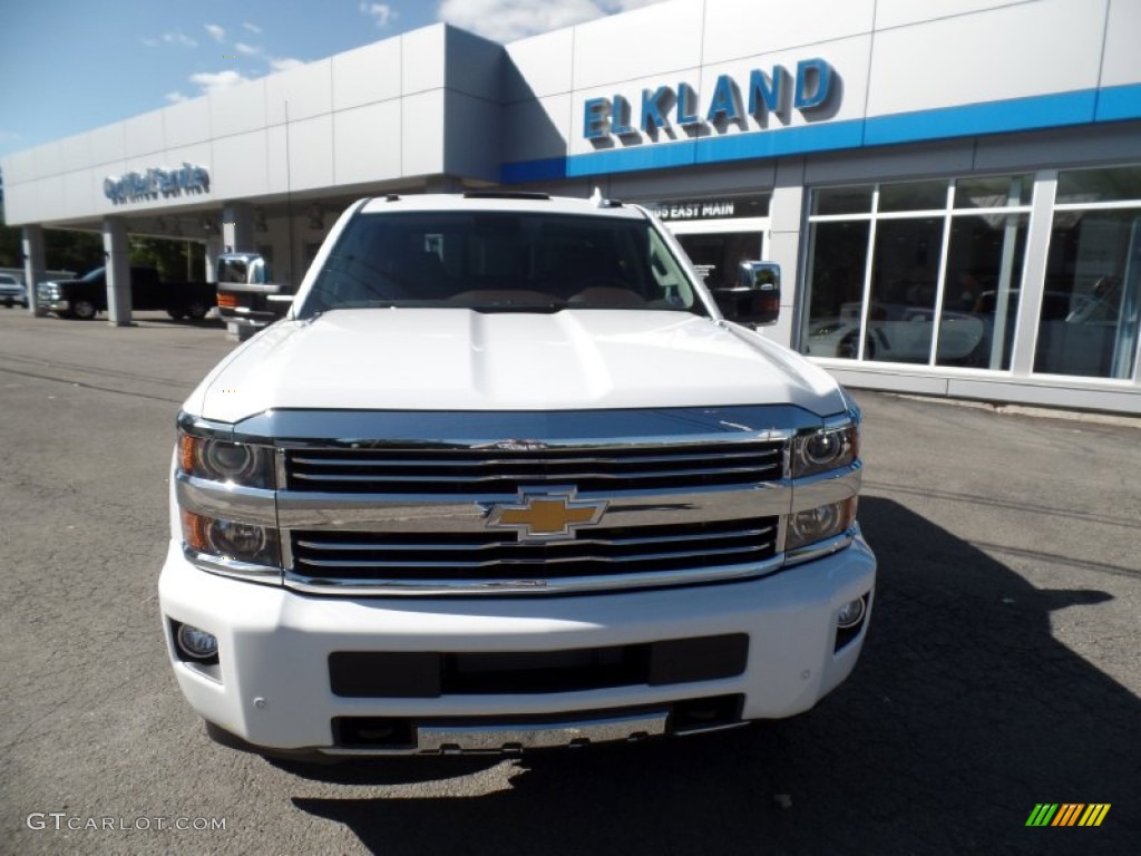 2015 Silverado 3500HD High Country Crew Cab 4x4 - Summit White / High Country Saddle photo #1