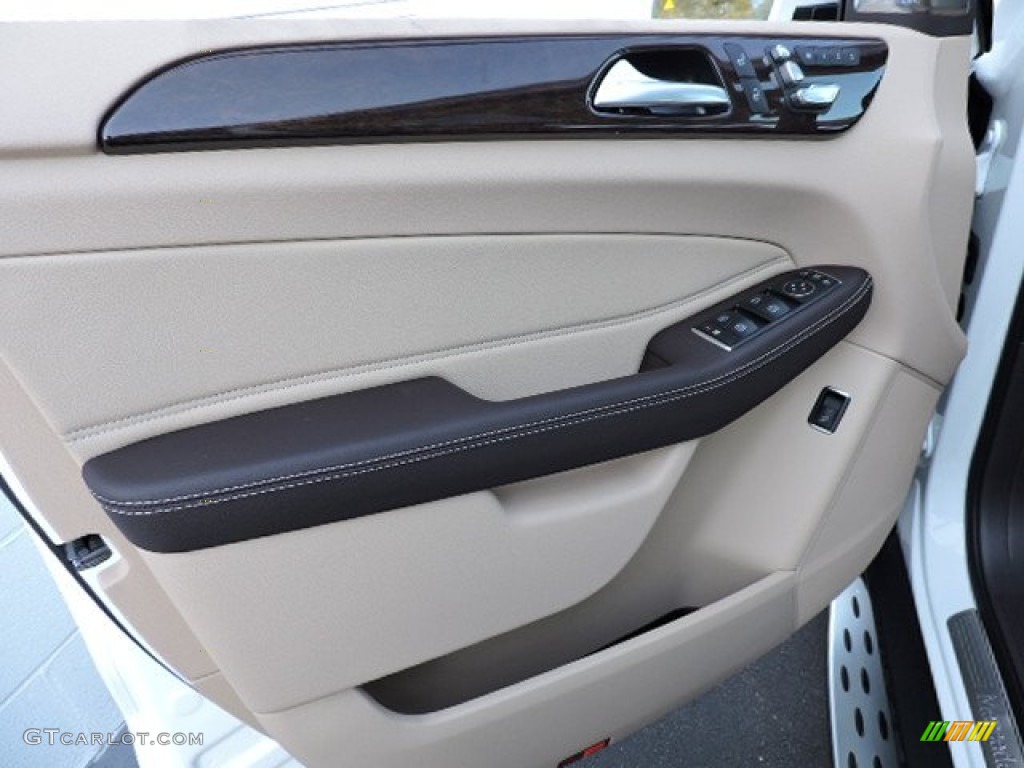 2016 Mercedes-Benz GLE 350 4Matic Ginger Beige/Black Door Panel Photo #107291013