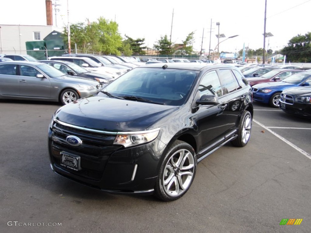 2012 Edge Sport AWD - Black / Charcoal Black/Silver Smoke Metallic photo #1