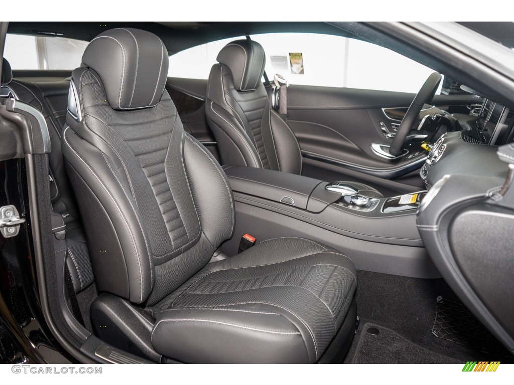 Black Interior 2016 Mercedes-Benz S 550 4Matic Coupe Photo #107298116