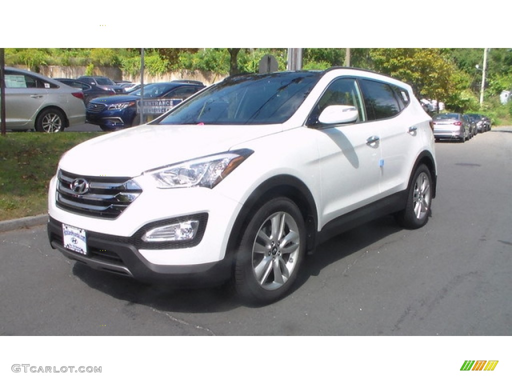 2016 Santa Fe Sport 2.0T AWD - Frost White Pearl / Gray photo #1