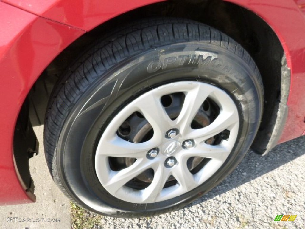 2012 Accent GLS 4 Door - Boston Red / Gray photo #9