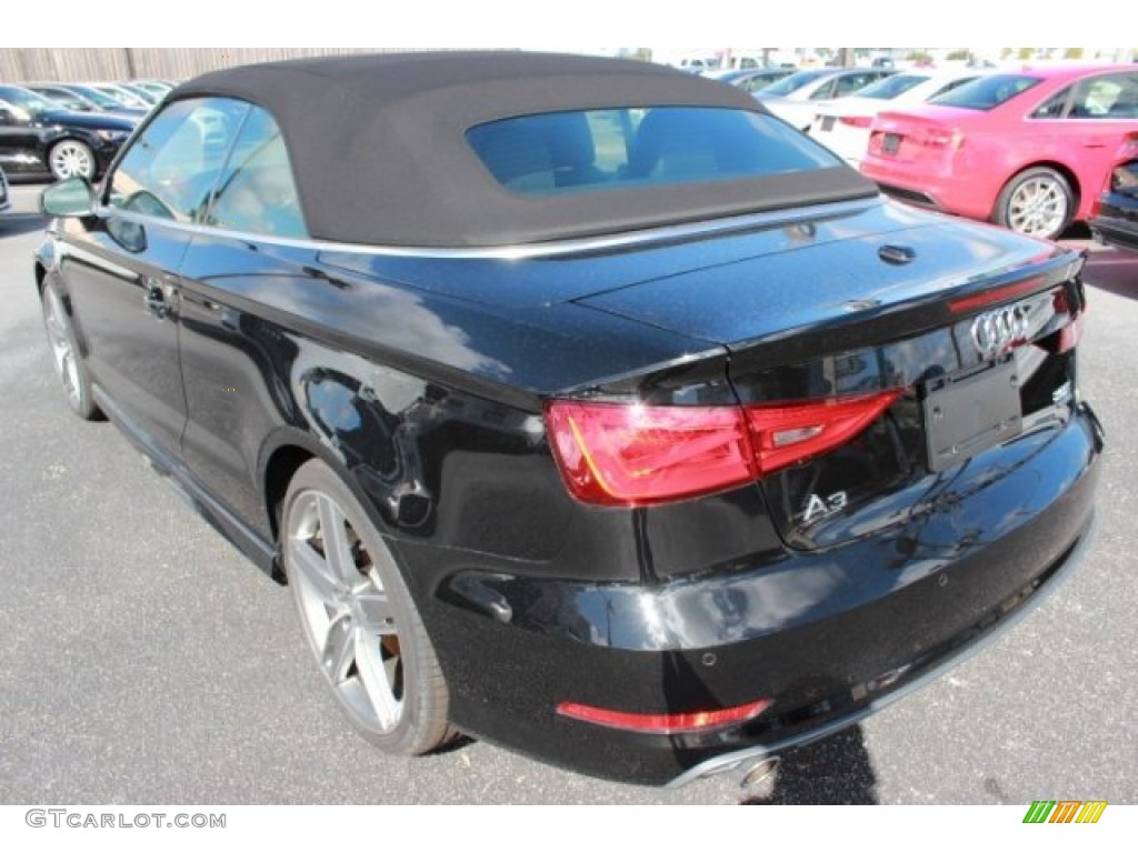Mythos Black Metallic 2016 Audi A3 2.0 Premium Plus quattro Cabriolet Exterior Photo #107302556