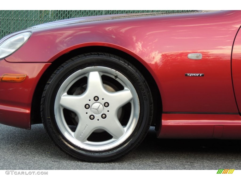 1999 SLK 230 Kompressor Roadster - Firemist Red Metallic / Oyster photo #17