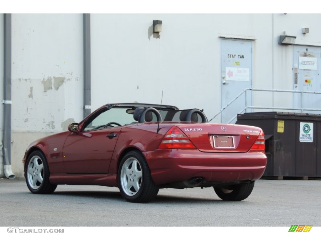 1999 SLK 230 Kompressor Roadster - Firemist Red Metallic / Oyster photo #20