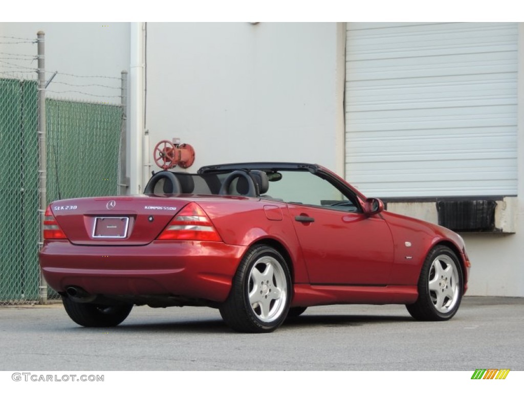 1999 SLK 230 Kompressor Roadster - Firemist Red Metallic / Oyster photo #21
