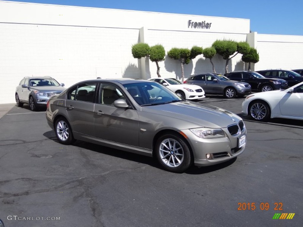 2010 3 Series 328i Sedan - Platinum Bronze Metallic / Beige photo #4