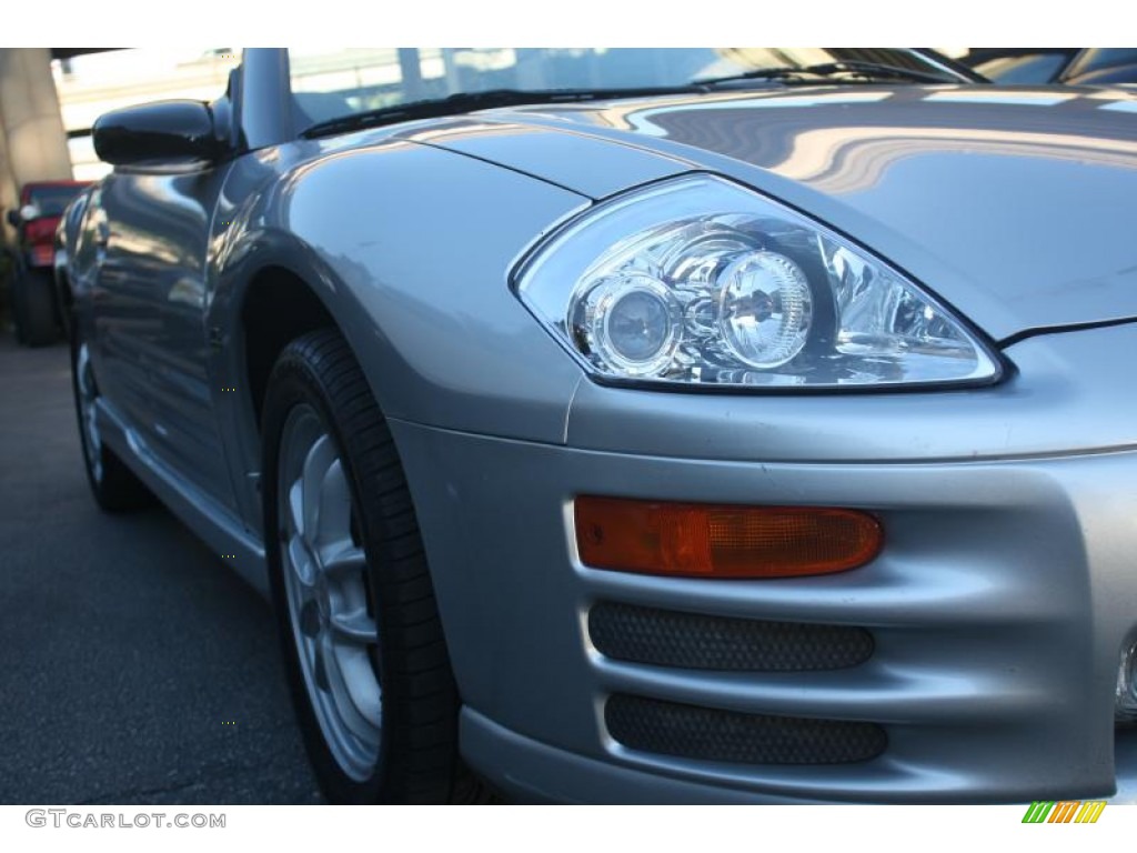 2001 Eclipse Spyder GT - Sterling Silver Metallic / Black photo #12