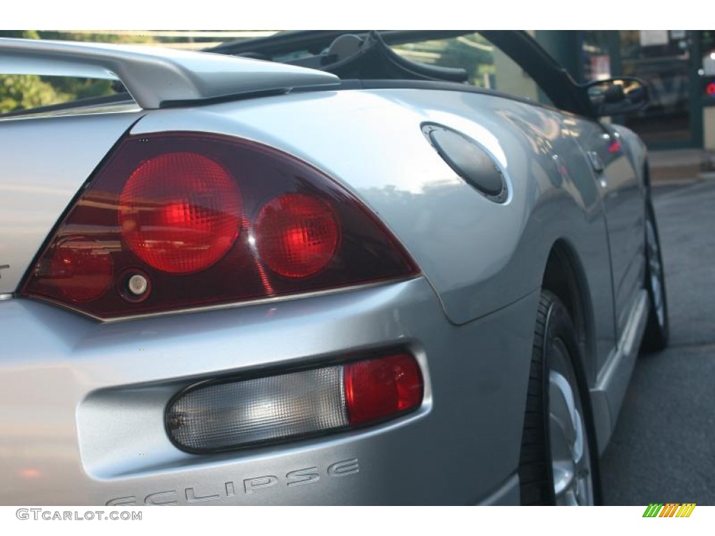2001 Eclipse Spyder GT - Sterling Silver Metallic / Black photo #18