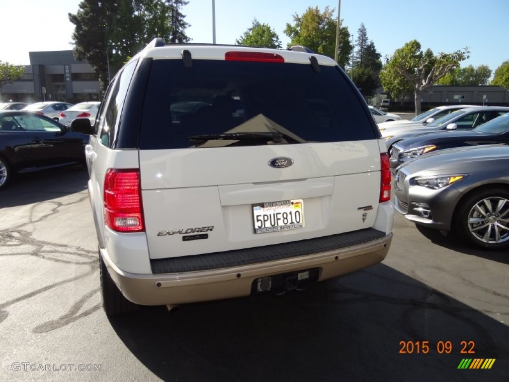 2005 Explorer Eddie Bauer 4x4 - Oxford White / Medium Parchment photo #5