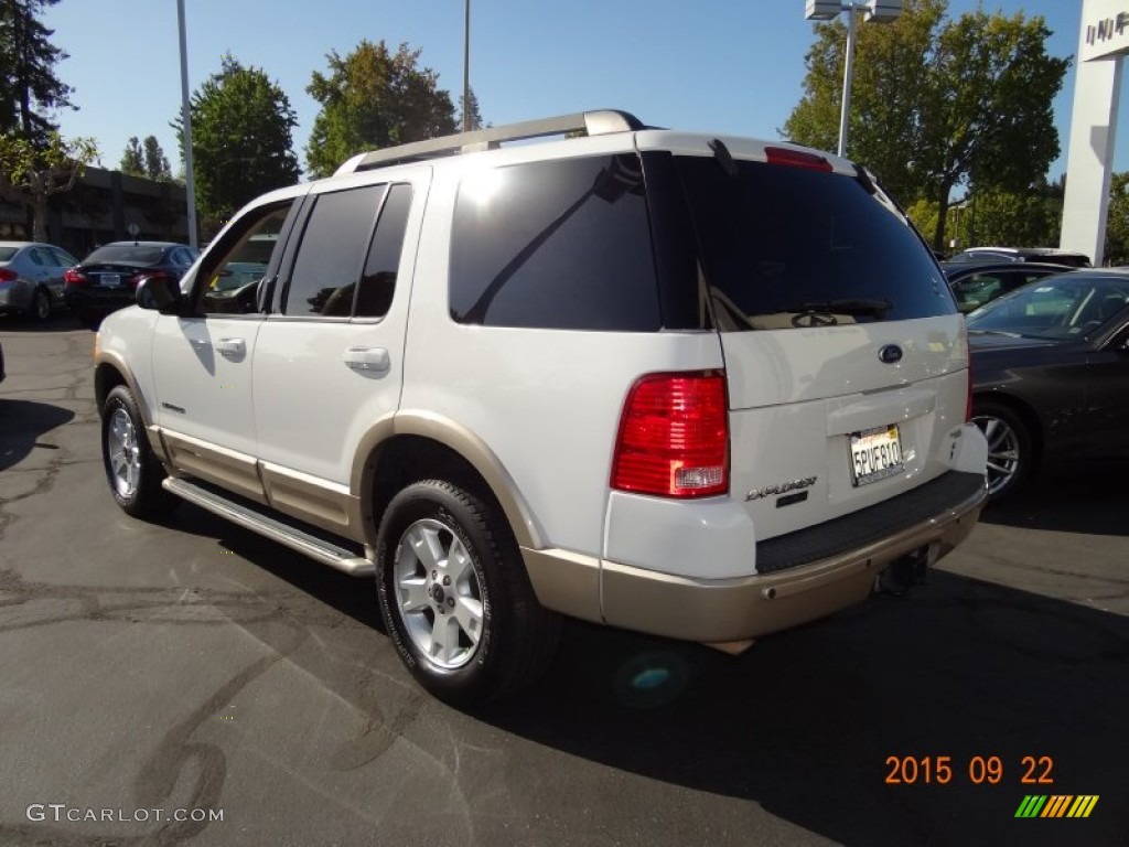 2005 Explorer Eddie Bauer 4x4 - Oxford White / Medium Parchment photo #6