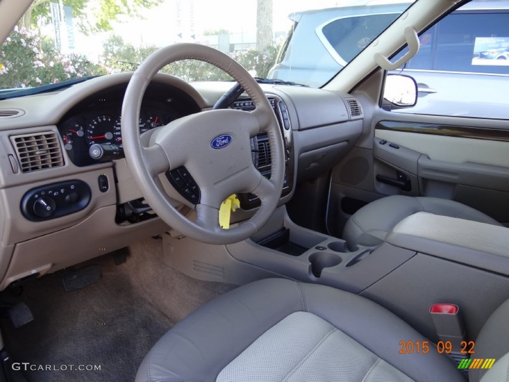 2005 Explorer Eddie Bauer 4x4 - Oxford White / Medium Parchment photo #13