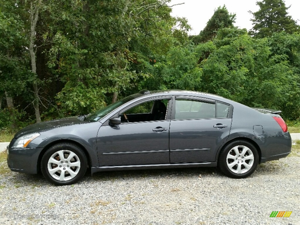2007 Maxima 3.5 SL - Dark Slate Metallic / Charcoal photo #3