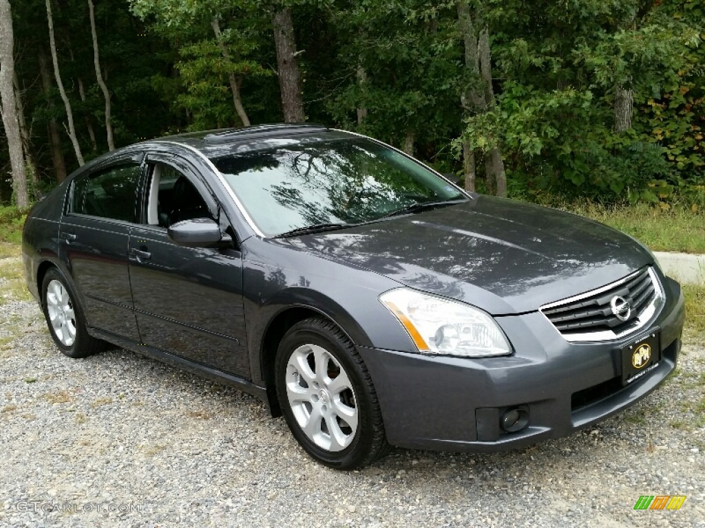 2007 Maxima 3.5 SL - Dark Slate Metallic / Charcoal photo #8