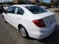 2012 Taffeta White Honda Civic HF Sedan  photo #3