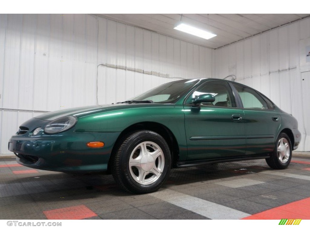 1999 Taurus SE - Spruce Green Metallic / Medium Prairie Tan photo #2