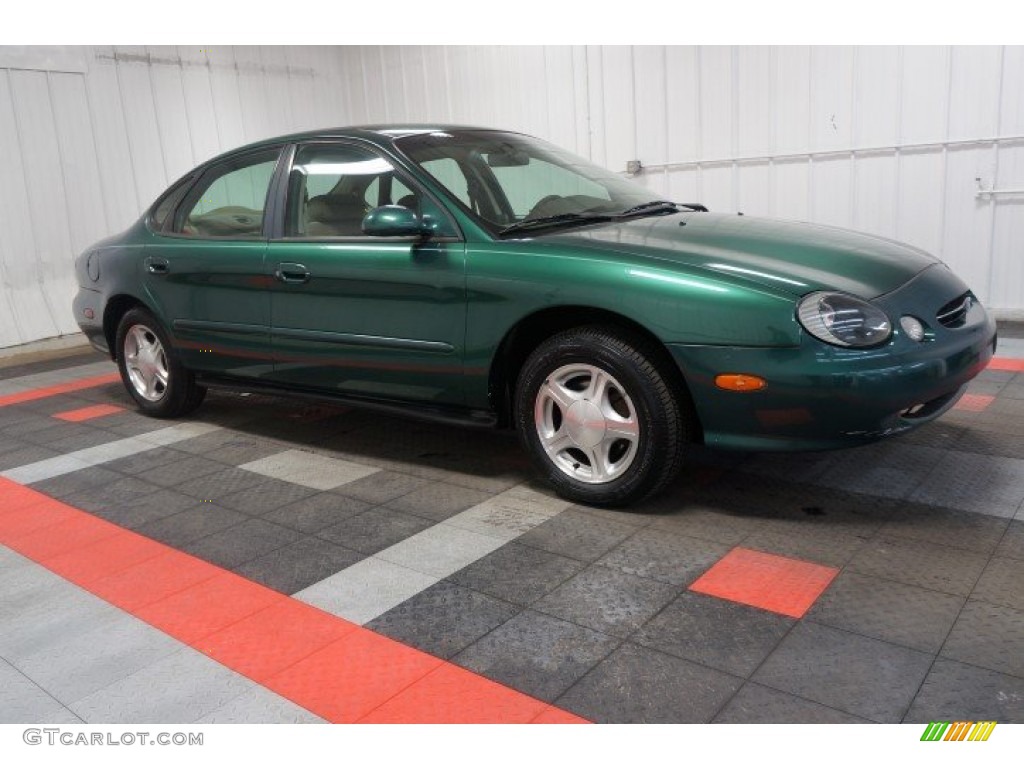 1999 Taurus SE - Spruce Green Metallic / Medium Prairie Tan photo #6