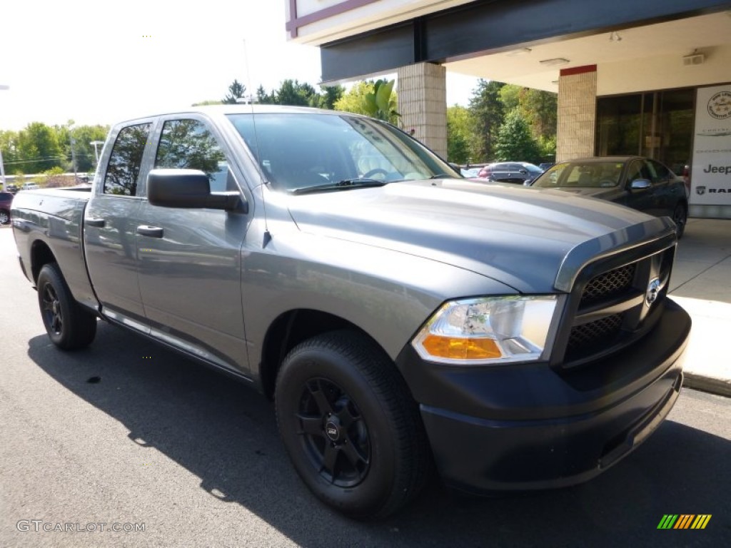 2012 Ram 1500 ST Quad Cab 4x4 - Mineral Gray Metallic / Dark Slate Gray/Medium Graystone photo #7