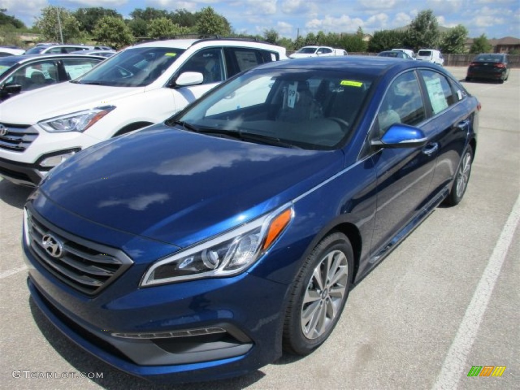 Lakeside Blue 2016 Hyundai Sonata Sport Exterior Photo #107313902