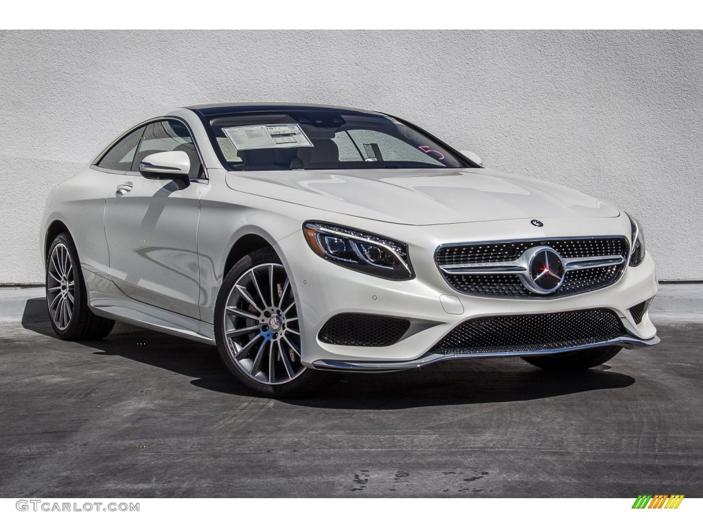 designo Diamond White Metallic 2016 Mercedes-Benz S 550 4Matic Coupe Exterior Photo #107314322