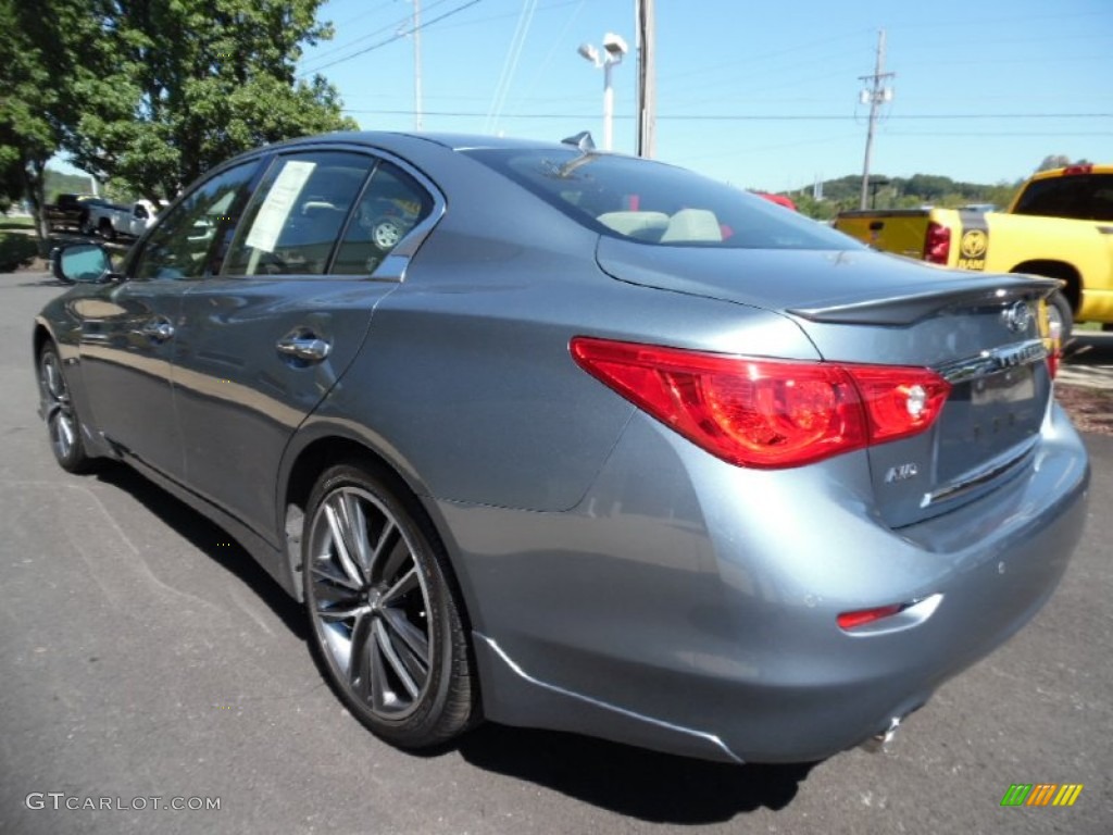 Hagane Blue 2015 Infiniti Q50 S 3.7 AWD Exterior Photo #107315573